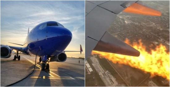 西南航空飞机起火 乘客手机捕捉惊悚时刻