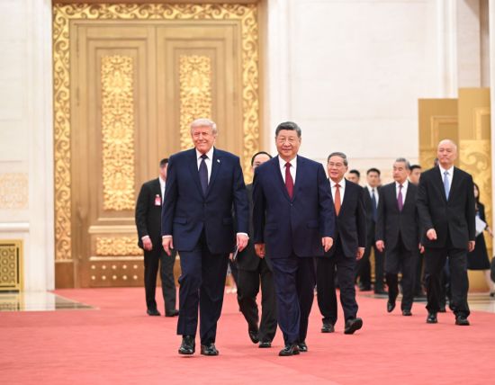 习近平为美国总统特朗普举行欢迎宴会